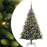 Albero di Natale Artificiale Pieghevole 150 LED Verde 120 cm