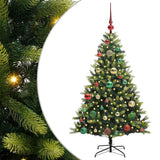 Albero di Natale Artificiale Pieghevole 150 LED Verde 120 cm
