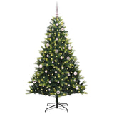 Albero di Natale Artificiale Pieghevole 150 LED Verde 150 cm