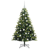 Albero di Natale Artificiale Pieghevole 150 LED Verde 150 cm