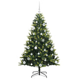 Albero di Natale Artificiale Pieghevole 150 LED Verde 150 cm
