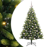 Albero di Natale Artificiale a Cerniera con 300 LED 180 cm