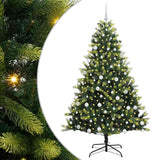 Albero di Natale Artificiale a Cerniera con 300 LED 180 cm