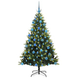 Albero di Natale Artificiale a Cerniera con 300 LED 180 cm