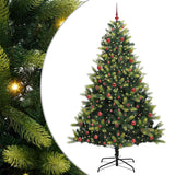 Albero di Natale Artificiale a Cerniera con 300 LED 210 cm