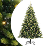 Albero di Natale Artificiale a Cerniera con 300 LED 210 cm