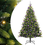 Albero di Natale Artificiale a Cerniera con 300 LED 210 cm