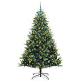 Albero di Natale Artificiale a Cerniera con 300 LED 210 cm