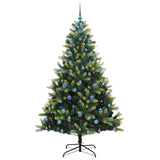 Albero di Natale Artificiale a Cerniera con 300 LED 210 cm