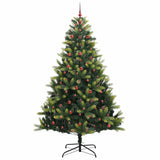Albero di Natale Artificiale a Cerniera con 300 LED 240 cm