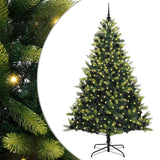 Albero di Natale Artificiale a Cerniera con 300 LED 240 cm