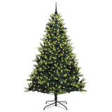 Albero di Natale Artificiale a Cerniera con 300 LED 240 cm