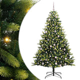 Albero di Natale Artificiale a Cerniera con 300 LED 240 cm