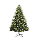 Albero di Natale Artificiale a Cerniera con 300 LED 240 cm