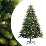 Albero di Natale Artificiale a Cerniera con 300 LED 240 cm