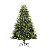 Albero di Natale Artificiale a Cerniera con 300 LED 240 cm