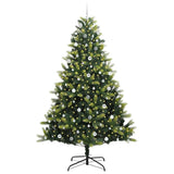 Albero di Natale Artificiale a Cerniera con 300 LED 240 cm