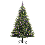 Albero di Natale Artificiale a Cerniera con 300 LED 240 cm