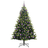 Albero di Natale Artificiale a Cerniera con 300 LED 240 cm