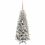 Albero di Natale artificiale con 150 LED Bianco 120 cm