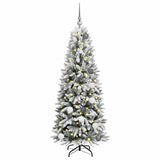 Albero di Natale artificiale con 150 LED Bianco 150 cm