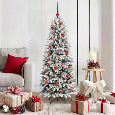 Albero di Natale artificiale con 150 LED Bianco 150 cm