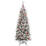 Albero di Natale artificiale con 150 LED Bianco 150 cm