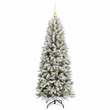 Albero di Natale artificiale con 150 LED Bianco 150 cm