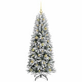 Albero di Natale artificiale con 150 LED Bianco 150 cm