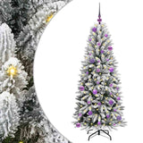 Albero di Natale artificiale con 150 LED Bianco 150 cm