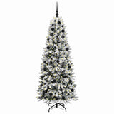 Albero di Natale artificiale con 300 LED Bianco 180 cm