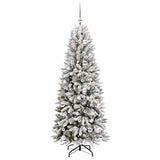Albero di Natale artificiale con 300 LED Bianco 180 cm