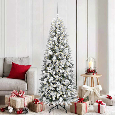 Albero di Natale artificiale con 300 LED Bianco 180 cm