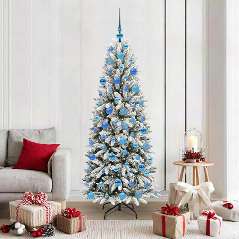 Albero di Natale artificiale con 300 LED Bianco 180 cm