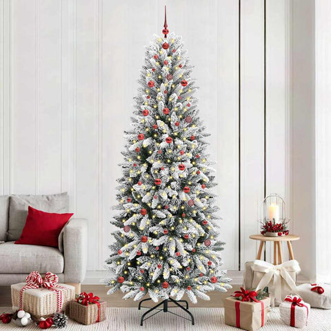 Albero di Natale artificiale con 300 LED Bianco 240 cm