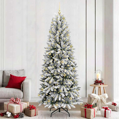 Albero di Natale artificiale con 300 LED Bianco 240 cm