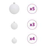 Albero di Natale artificiale con 150 LED Bianco 120 cm
