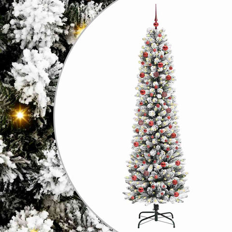 Albero di Natale artificiale con 300 LED Bianco 210 cm