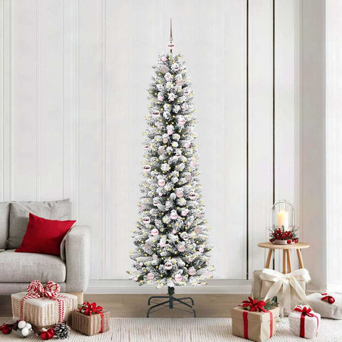 Albero di Natale artificiale con 300 LED Bianco 210 cm