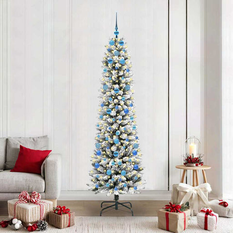 Albero di Natale artificiale con 300 LED Bianco 210 cm