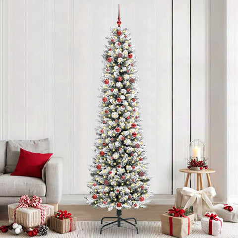 Albero di Natale artificiale con 300 LED Bianco 240 cm