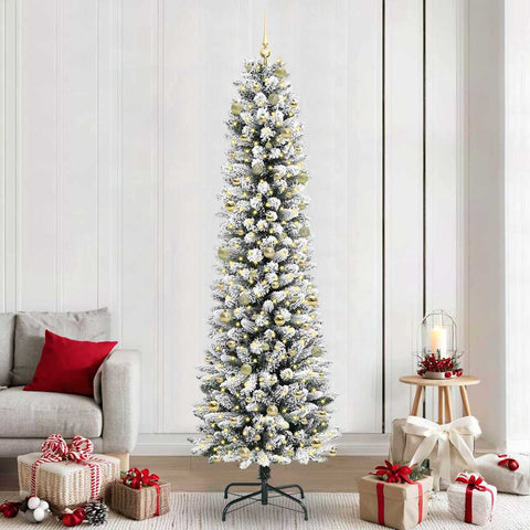 Albero di Natale artificiale con 300 LED Bianco 240 cm