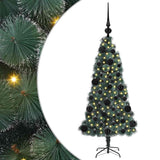 Albero di Natale artificiale preilluminato con set di palline