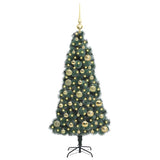 Albero di Natale artificiale preilluminato con set di palline