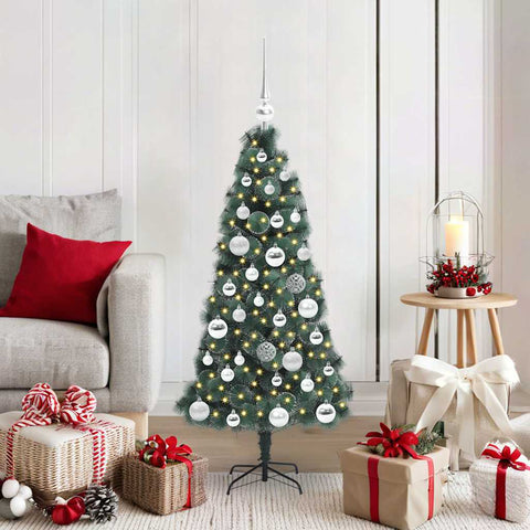 Albero di Natale artificiale pre-illuminato con set di palle