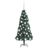 Albero di Natale artificiale pre-illuminato con set di palle