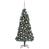 Albero di Natale artificiale preilluminato con set di palline