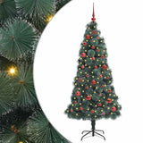 Albero di Natale artificiale pre-illuminato con set di palline