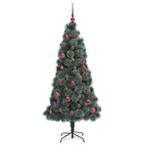 Albero di Natale artificiale pre-illuminato con set di palline