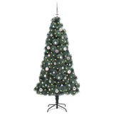 Albero di Natale artificiale pre-lit con set di palline 150 cm